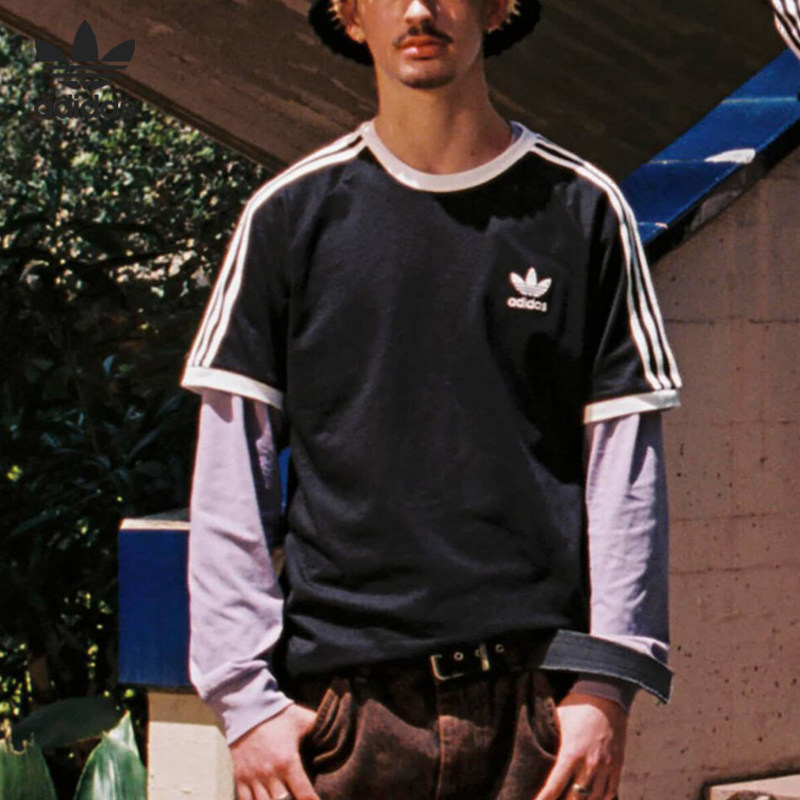 Adidas/阿迪达斯正品ADICOLOR男子休闲运动短袖T恤IA4845