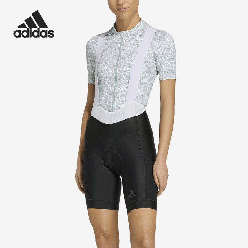 Adidas/阿迪达斯正品新款女黑灰色自行车修身骑行裤KB9575