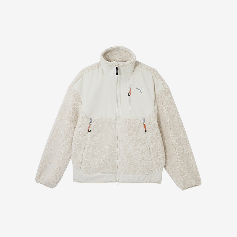 彪马男女保暖立领仿羊羔绒外套