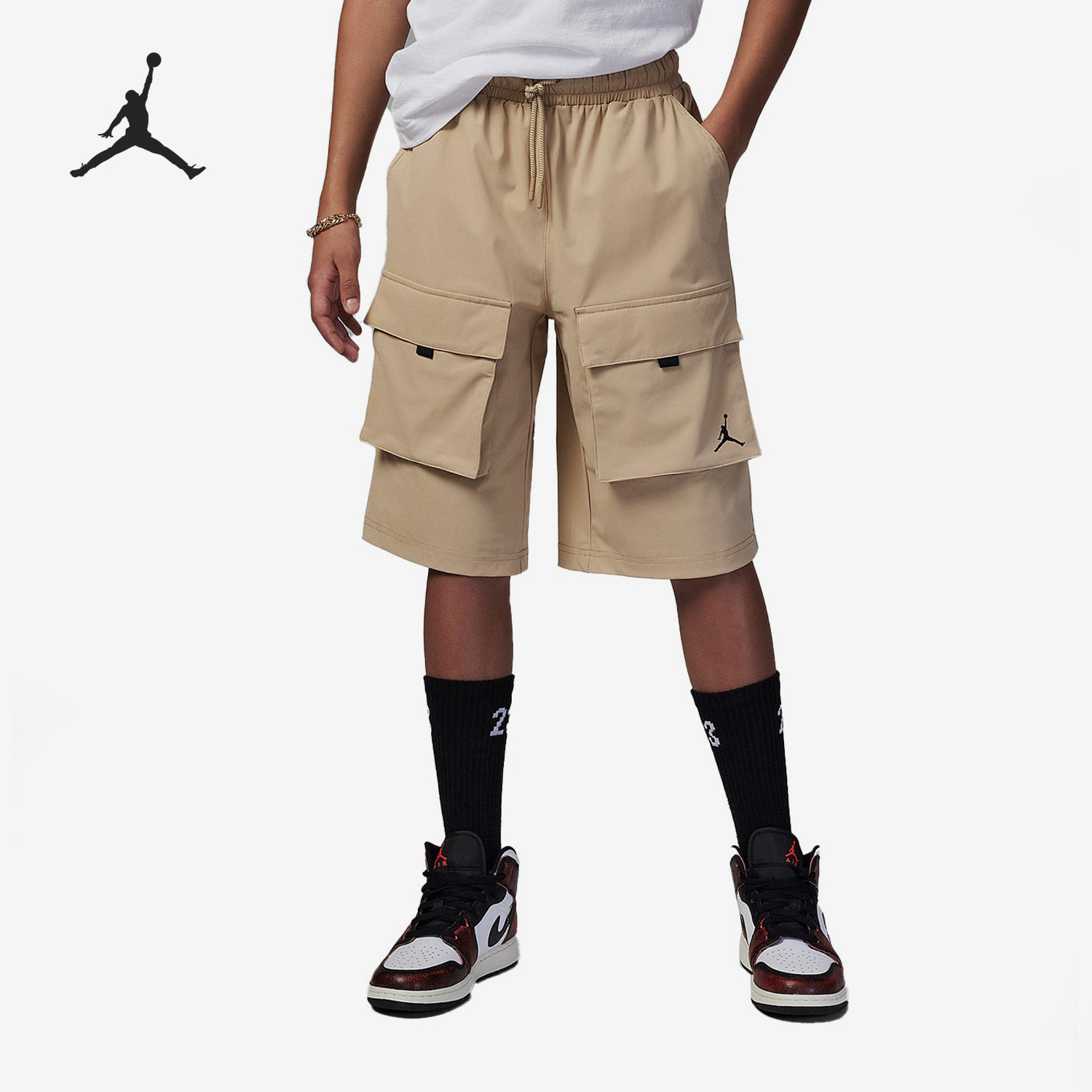 耐克正品大童运动工装短裤