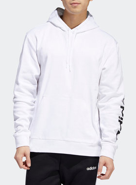 Adidas/阿迪达斯正品当季新款男休闲连帽加绒套头卫衣 FL4833