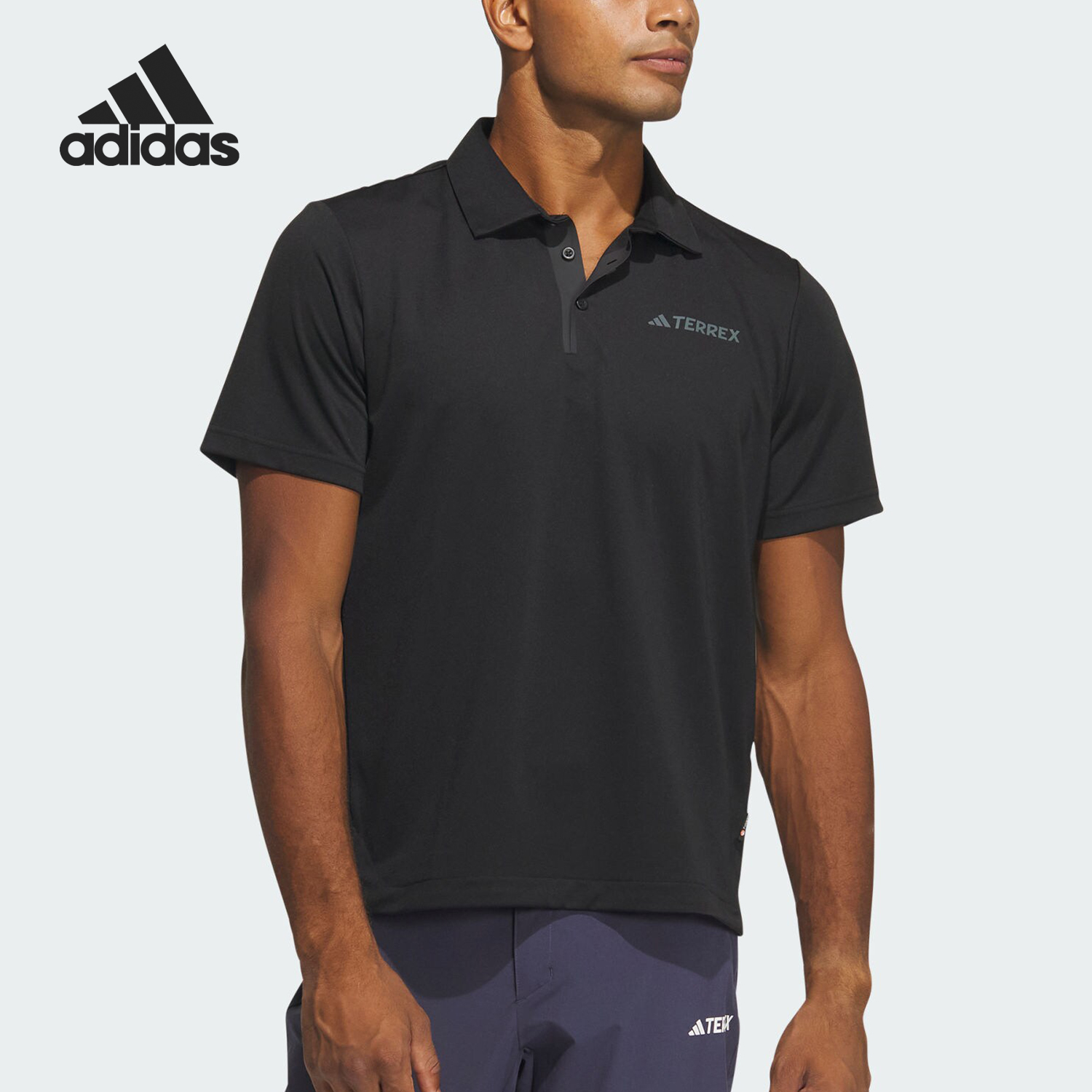 阿迪达斯男士运动户外POLO衫