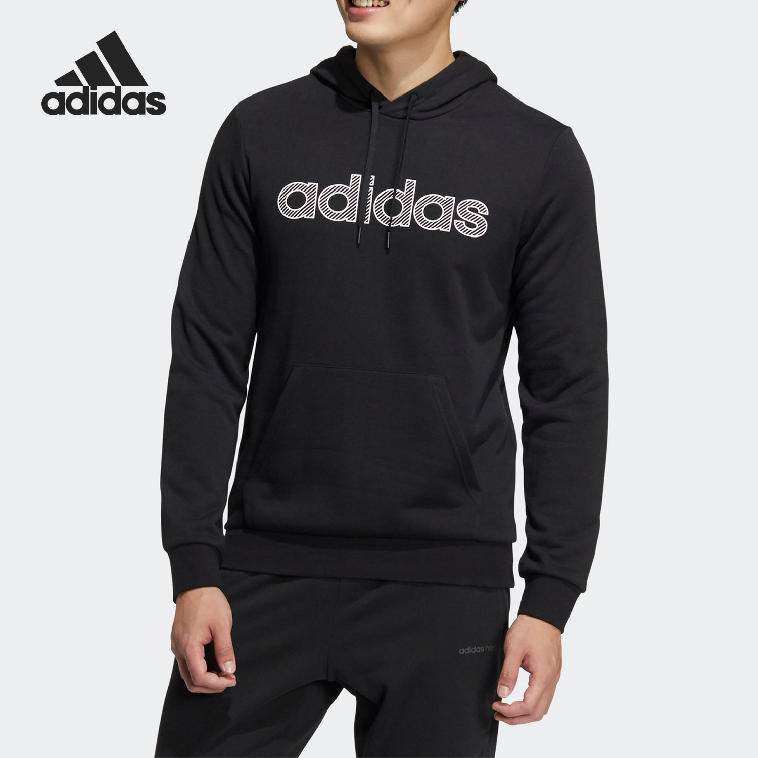 阿迪达斯男子运动宽松卫衣