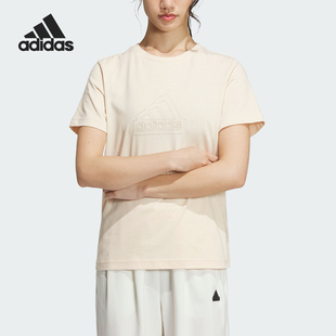 TEE女士宽松透气短袖 Adidas BOS TECH T恤IM8839 阿迪达斯正品