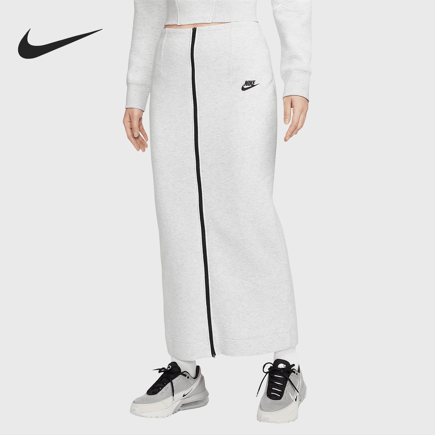 Nike/耐克正品秋冬新款女士简约保暖修身半身裙HJ0919-013