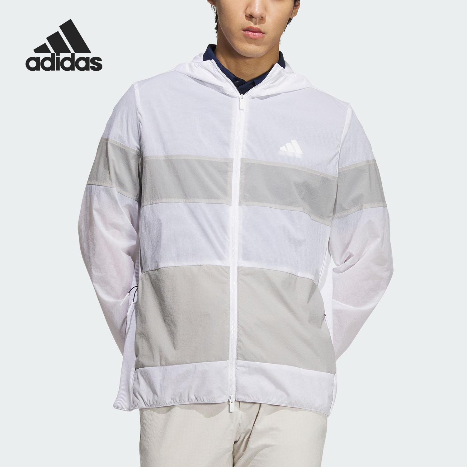 Adidas/阿迪达斯正品3ST WIND JK男士高尔夫运动外套JE7129