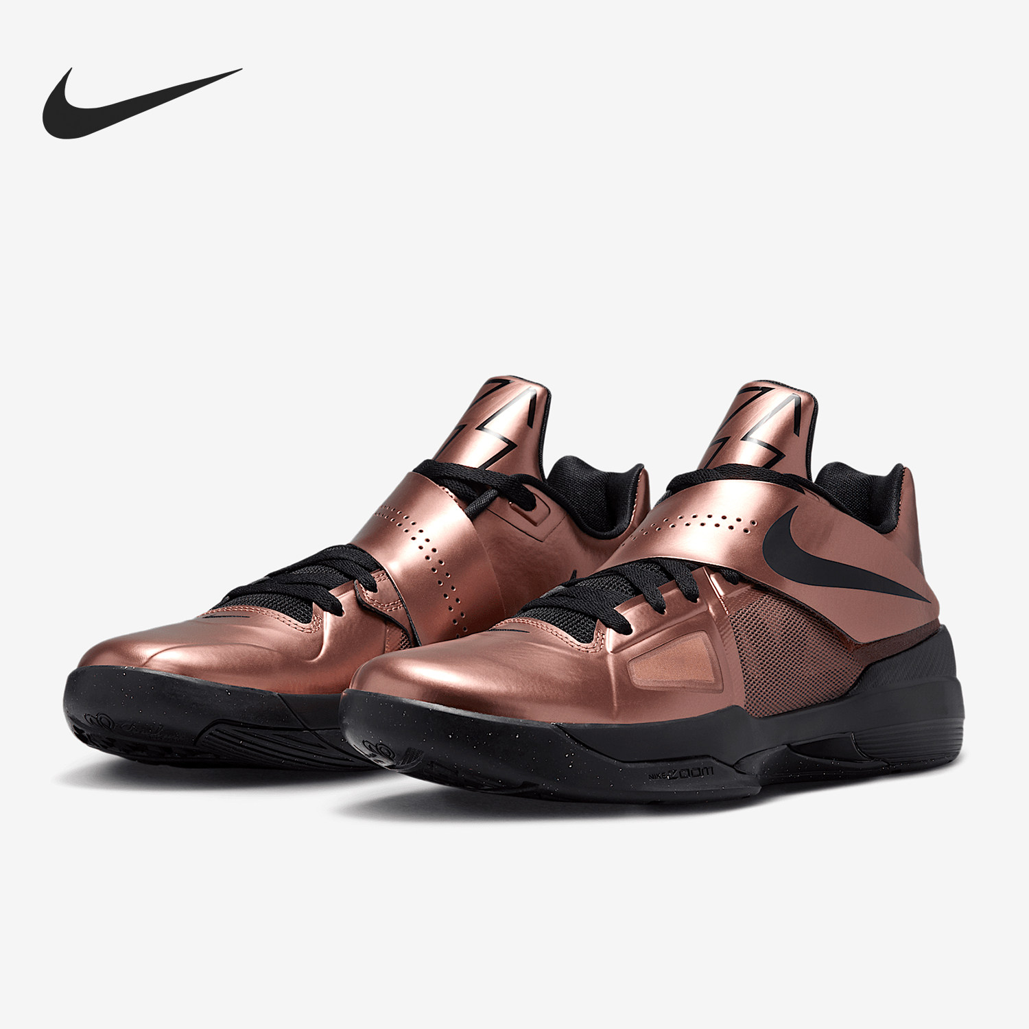Nike/耐克正品Zoom KD 4男士时尚魔术贴耐磨篮球鞋FZ5913-800