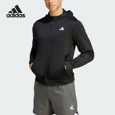 阿迪达斯男士连帽夹克外套