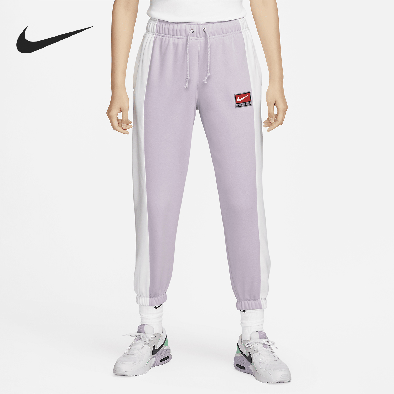 Nike/耐克正品秋冬新款女士针织休闲宽松束脚长裤DQ6604-530