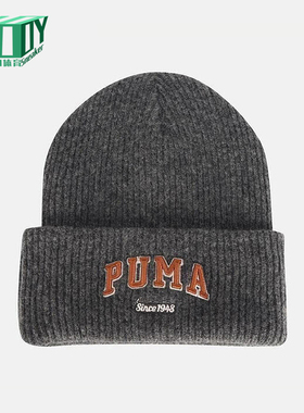 Puma/彪马正品2025年夏季男女运动保暖经典休闲针织帽027233-01