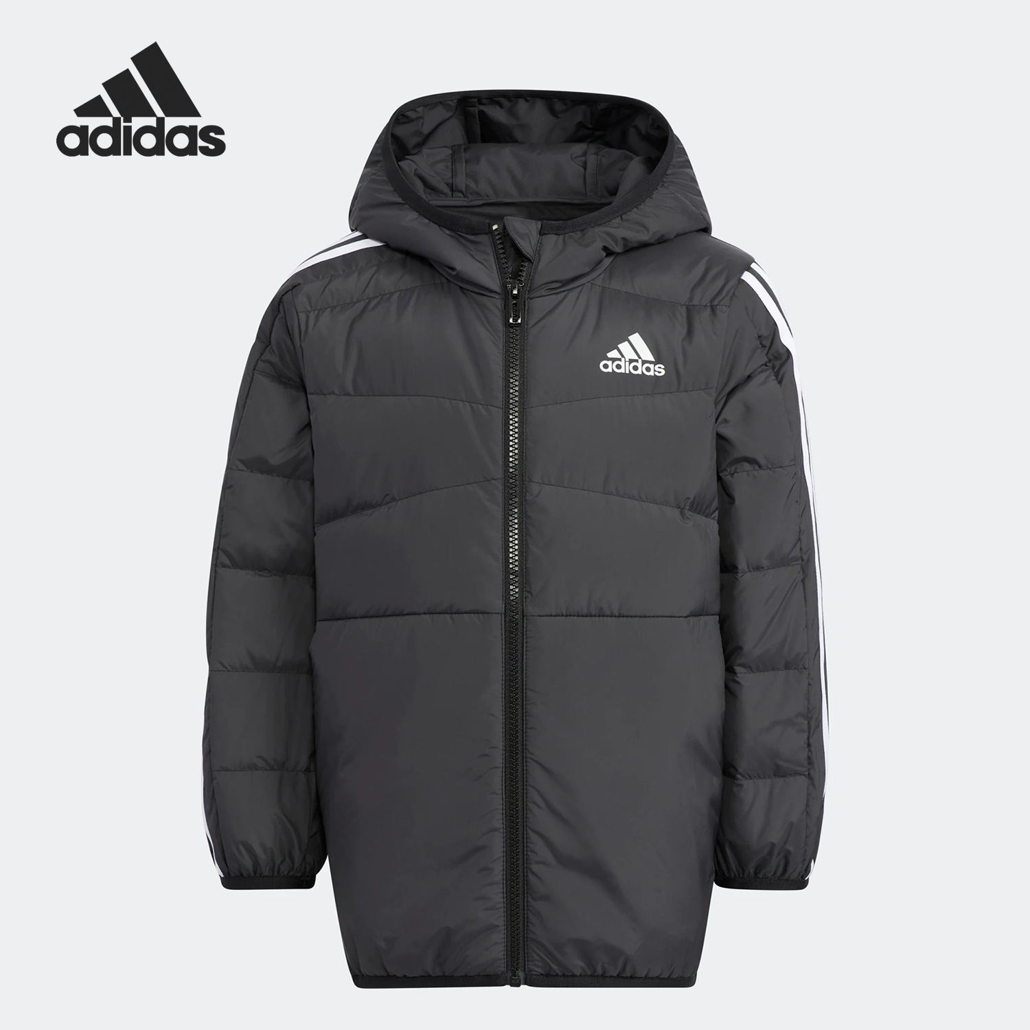 Adidas/阿迪达斯正品LK 3S LT DOWN小童连帽保暖羽绒服HM9694