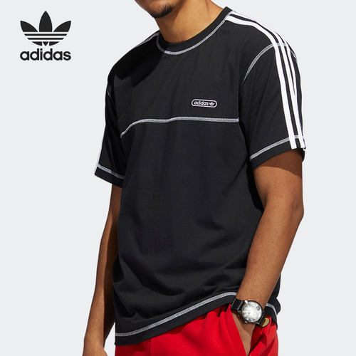Adidas/阿迪达斯正品三叶草夏季新款男子运动短袖T恤GN3886