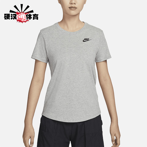 Nike/耐克正品2025女士日常圆领套头透气耐穿运动短袖DX7903-063