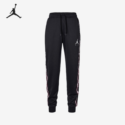 Nike/耐克正品JORDAN新款男黑色有弹力合身束脚裤CJ9474-010