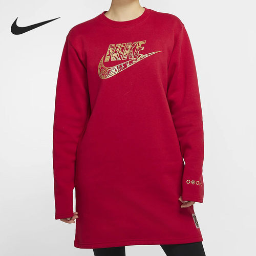 Nike/耐克正品 SPORTSWEAR 女子宽松圆领运动连衣裙 CU3661