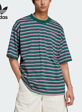 Adidas/阿迪达斯正品三叶草男士休闲复古宽松运动短袖JC6521