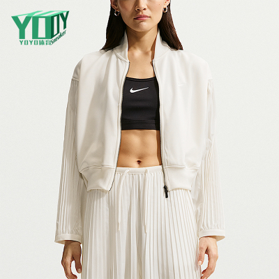 Nike/耐克正品Sportswear女士运动梭织短款褶裥袖夹克IQ0437-133