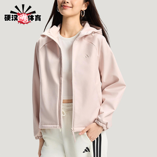 Adidas/阿迪达斯正品2025冬季款女士日常连帽运动宽松外套KS2761