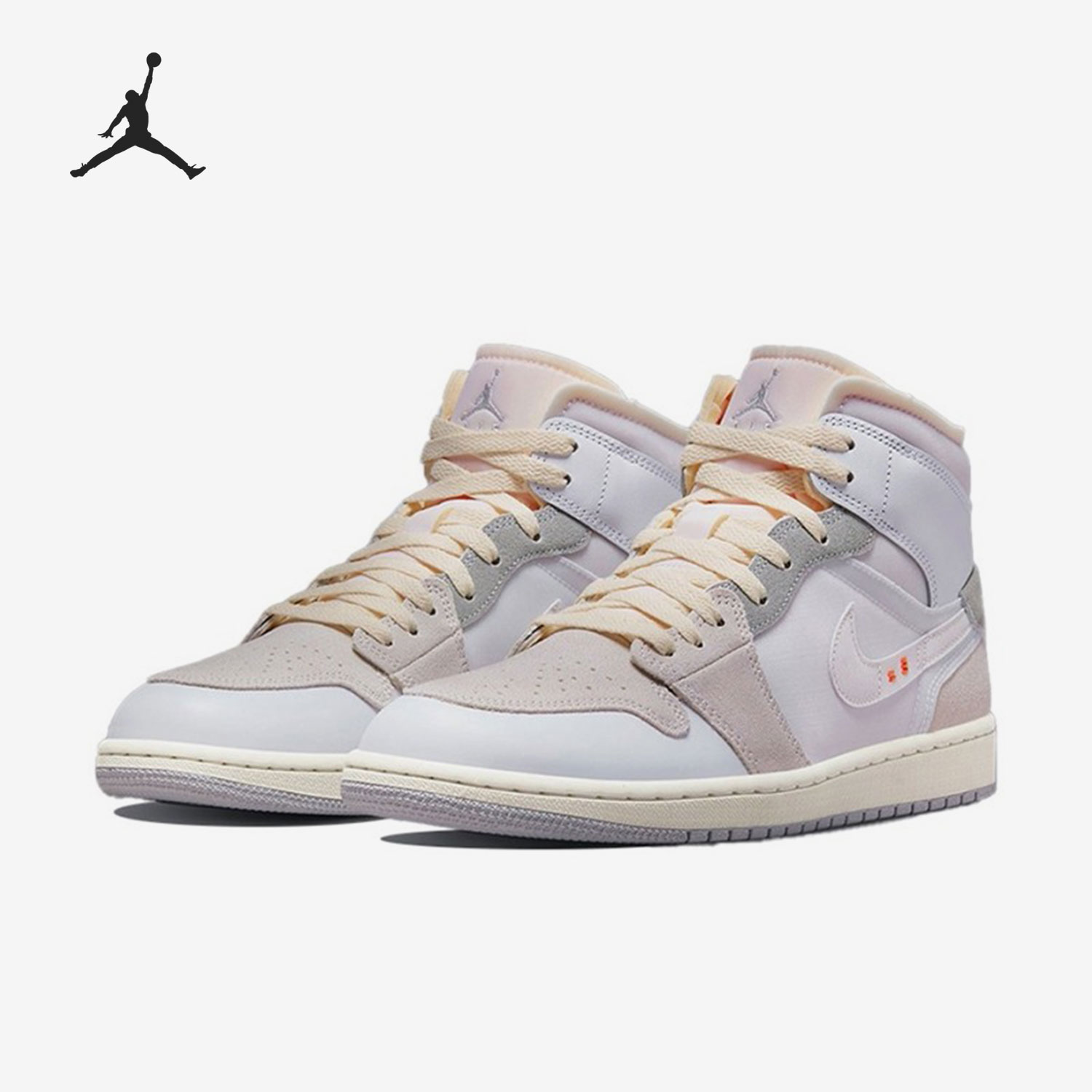 Nike/耐克正品Air jordan 1 Mid AJ1男子复古板鞋DM9652-100