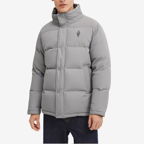 Skechers/斯凯奇正品冬季新款男士立领简约休闲保暖羽绒服