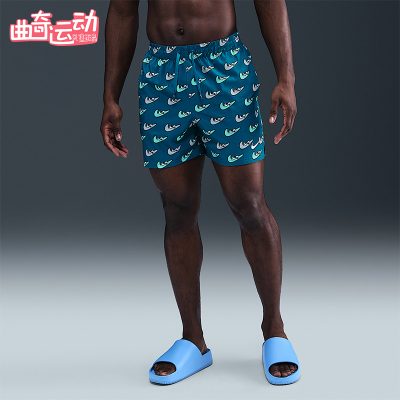 Nike/耐克正品男士运动时尚印花休闲透气松紧短裤HV7062-301