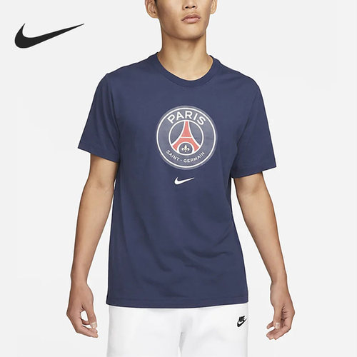 Nike/耐克正品巴黎圣日耳曼男子足球运动短袖T恤DJ1316-410