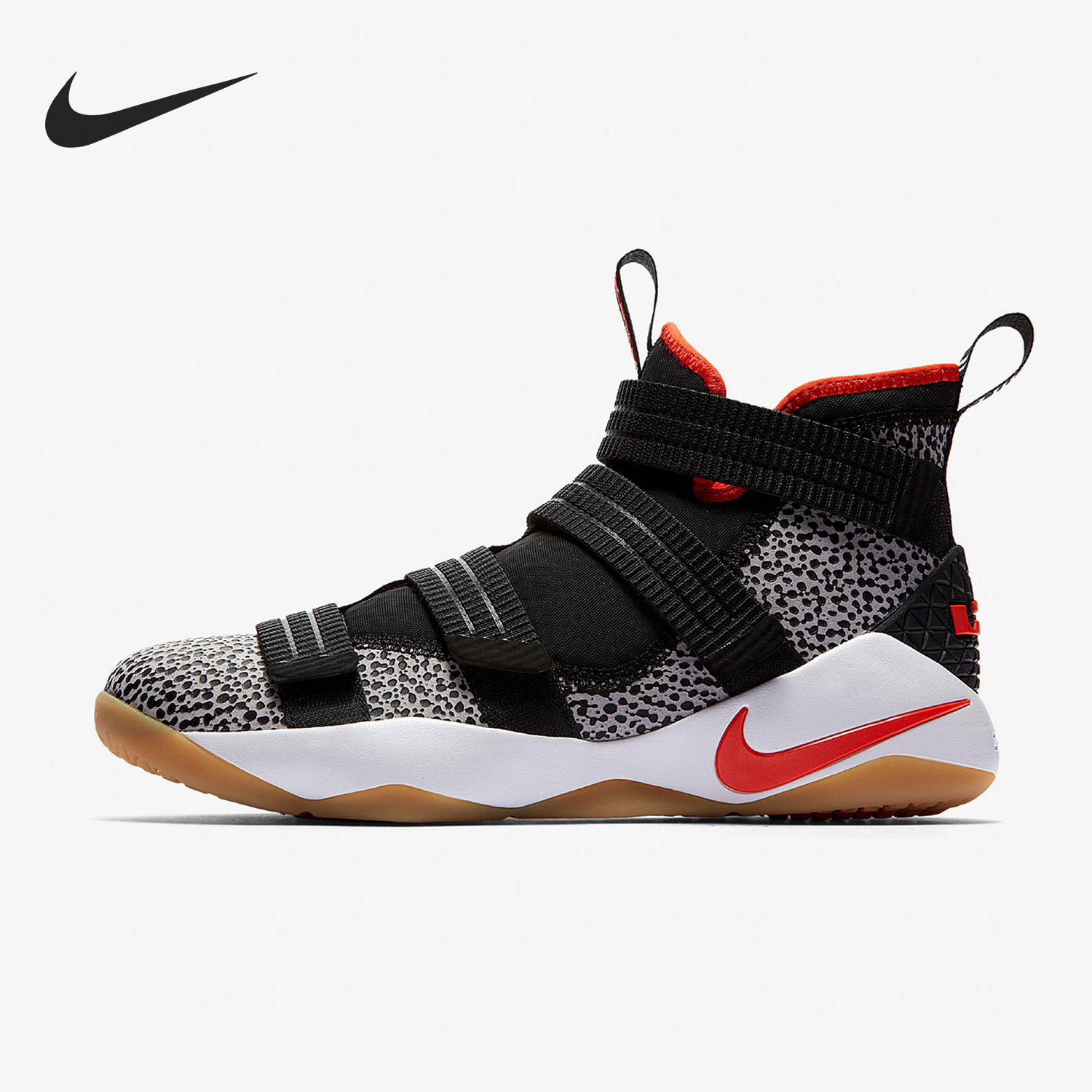 Nike/耐克正品LeBron男士中帮一脚蹬缓震篮球鞋897646-006