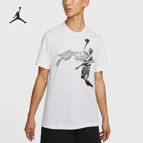 Nike/耐克正品Jordan男士运动圆领时尚印花短袖T恤DH8926-100