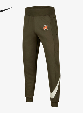 Nike/耐克正品2023冬季新款大童保暖加绒针织运动长裤FV4008