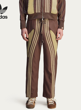 Adidas/阿迪达斯正品三叶草男士拼接宽松休闲运动长裤JN0737
