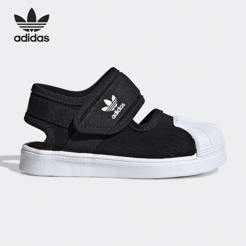 Adidas/阿迪达斯正品SUPERSTAR 360 小童魔术贴运动凉鞋 EG5711