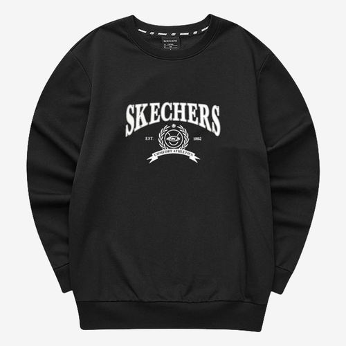 Skechers斯凯奇正品儿童字母加绒休闲运动长袖T恤FHP423W050-0018