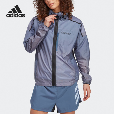 Adidas/阿迪达斯正品当季新款女子连帽夹克外套HT9407