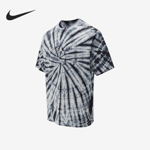 Nike/耐克正品JORDAN新款男黑白扎染圆领短袖T恤IF3151-133