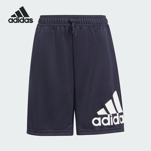 Adidas/阿迪达斯正品2025夏季款儿童运动透气直筒短裤GS8895