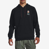 潮流字母印花训练运动连帽卫衣1379688 男士 新款 001 安德玛正品