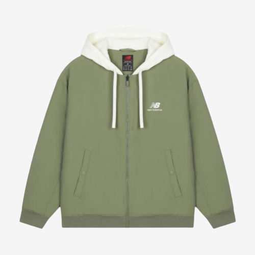 New Balance新百伦正品男保暖连帽休闲运动棉服AMJ23362-OLF