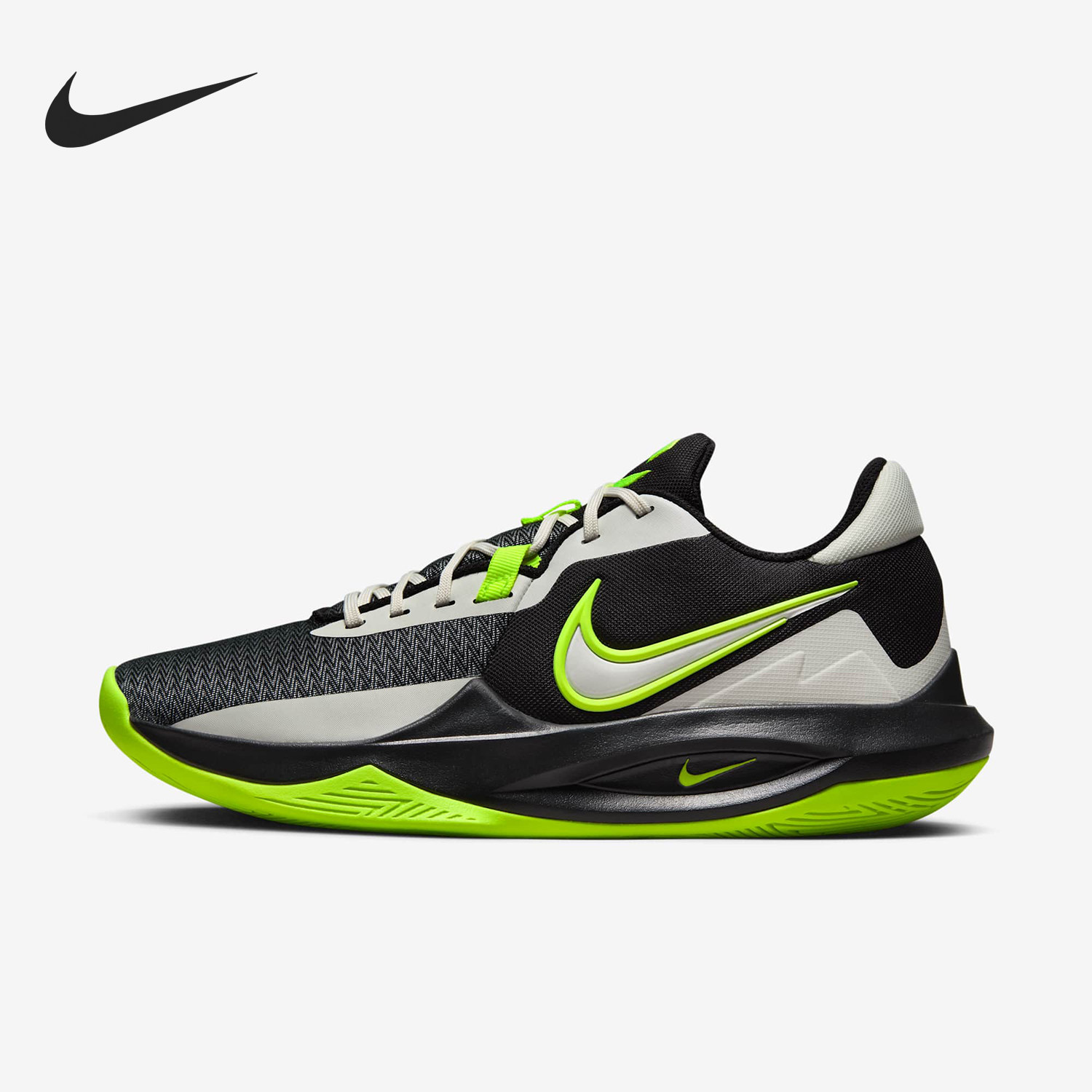 Nike/耐克正品PRECISION VI男士减震低帮篮球鞋DD9535-009