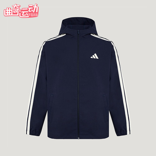 Adidas/阿迪达斯正品春秋男士拉链梭织运动复古夹克外套KV5945