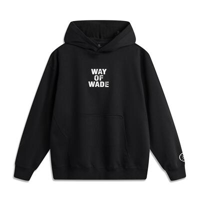 李宁正品2025新款韦德系列男子亲肤舒适宽松连帽套头卫衣AWDV259