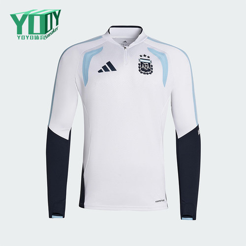 Adidas/阿迪达斯正品2025冬季款男士套头立领拼接足球上衣JZ5969