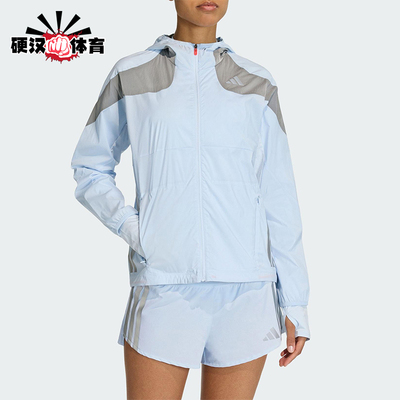 Adidas/阿迪达斯正品2025冬季款女士日常连帽拼接休闲外套KB1517