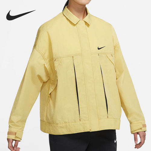 Nike/耐克正品女子舒适休闲翻领拉链运动外套夹克 DM6204-304