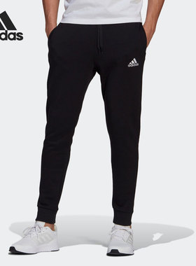 Adidas/阿迪达斯正品男子条纹加绒休闲运动针织长裤 GK9268