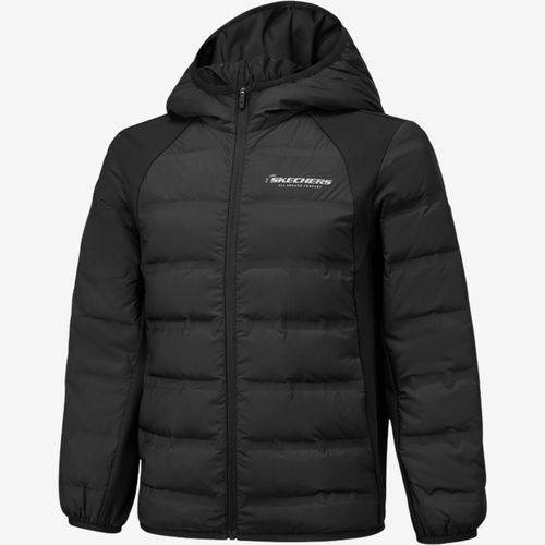 Skechers斯凯奇正品精选系列儿童连帽三防羽绒服P425K045-0018