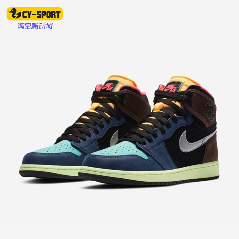 Nike/耐克正品Air Jordan 1男女运动轻便高帮板鞋555088-201
