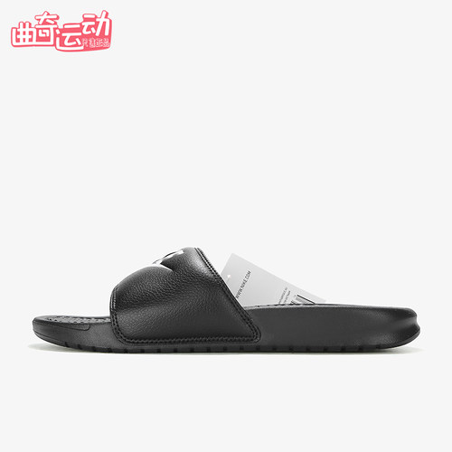 Nike/耐克正品Benassi JDI 男士耐磨防滑拼接经典拖鞋343880-090