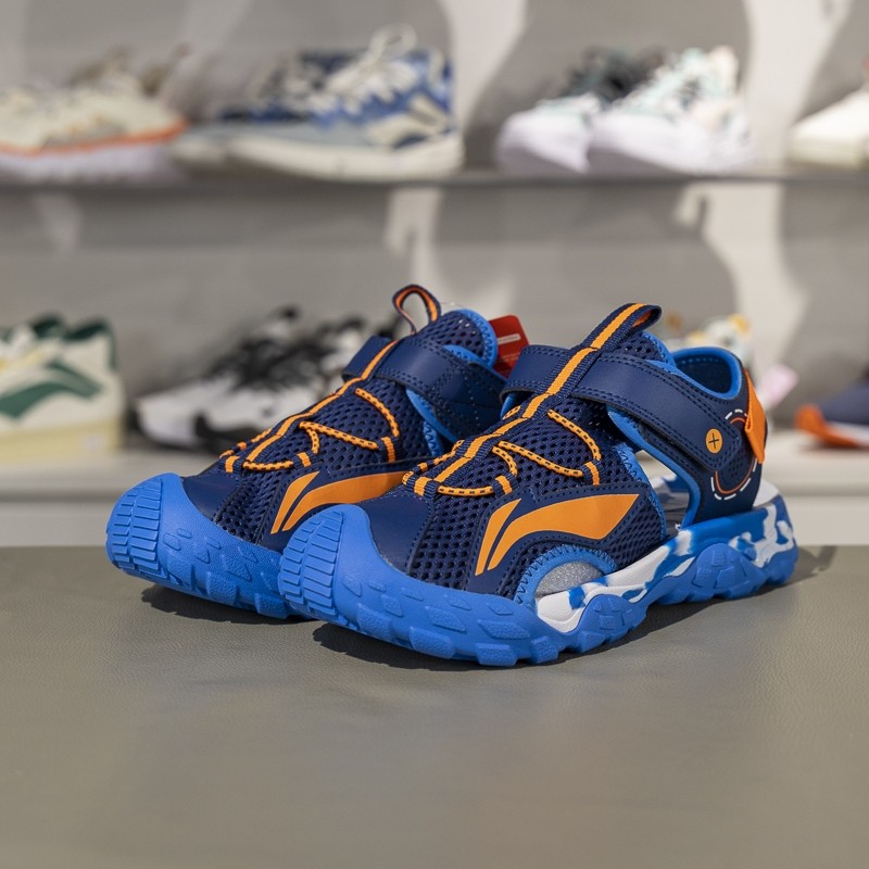 李宁正品运动生活系列大童户外休闲魔术贴透气低帮凉鞋YKUT032-9,童鞋/婴儿鞋/亲子鞋,凉鞋,淘宝优惠券,粉丝福利购,淘宝优惠卷