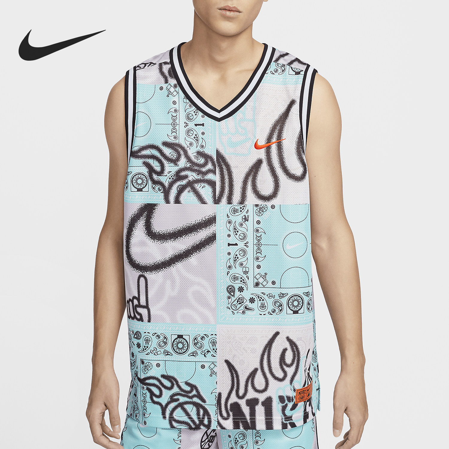 Nike/耐克正品DNA Dri-FIT男士印花无袖篮球球衣HF6141-418,运动服/休闲服装,运动T恤,淘宝优惠券,粉丝福利购,淘宝优惠卷