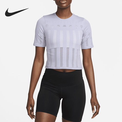 Nike/耐克正品夏季新款女士透气短款休闲运动T恤DV9170-519